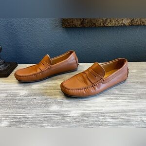 Jack Erwin Classic Tan Leather Men's Loafers
